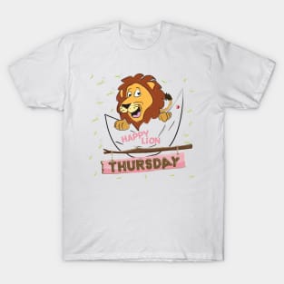 Happy Lion - Wear it on every Thursday T-Shirt